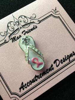 Breast Cancer Flip Flop - Glamorous Magnet