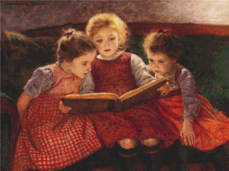 Three Reading Girls  (Walther Firle)
