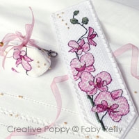 Plum Orchid Bookmark and Fob