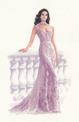 click here to view larger image of Francesca - Elegance Collection (27ct) (counted cross stitch kit)