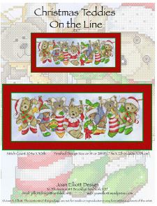 click here to view larger image of Christmas Teddies (chart)