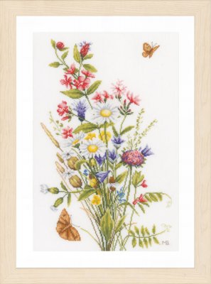 click here to view larger image of Field Flowers - Marjolein Bastin (counted cross stitch kit)