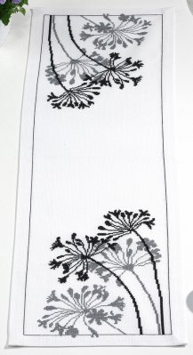 click here to view larger image of African Flower Table Runner (counted cross stitch kit)