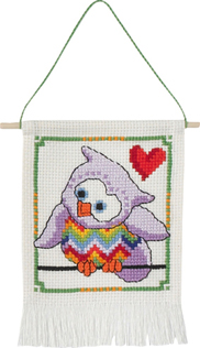 click here to view larger image of MFK Purple Owl (counted cross stitch kit)