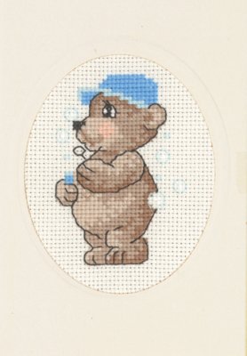 Teddy Bubbles Card with Envelope