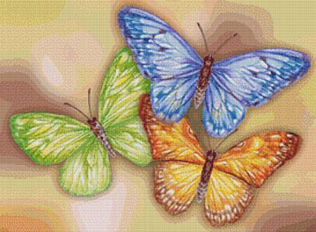 Three Butterflies