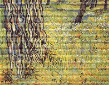 Baumstamme (Tree Trunks) (Vincent Van Gogh)