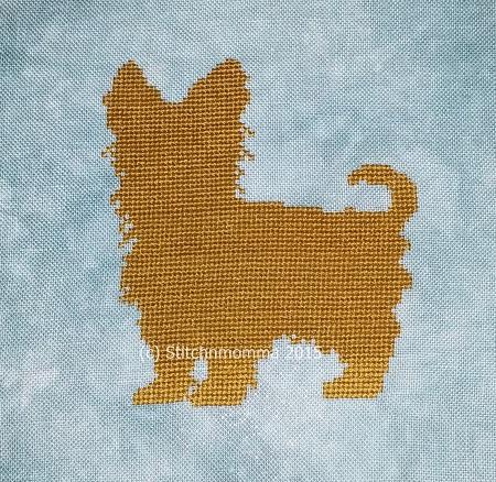 click here to view larger image of Dog Silhouette - Yorkshire Terrier - Yorkie (chart)