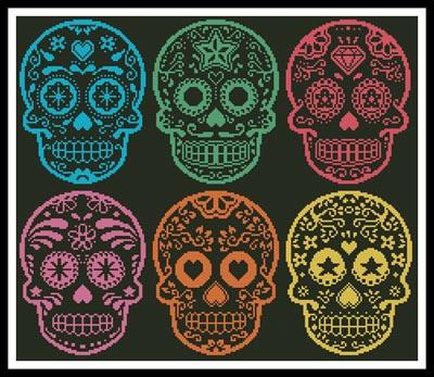 click here to view larger image of Mexican Sugar Skulls (chart)