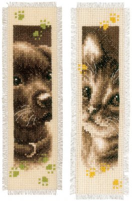 Cat and Dog Bookmarks (Set of 2)
