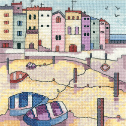 click here to view larger image of Quiet Moorings - Painted Harbors (Aida) (counted cross stitch kit)