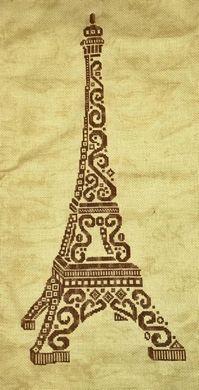 click here to view larger image of Tribal Eiffel Tower (chart)