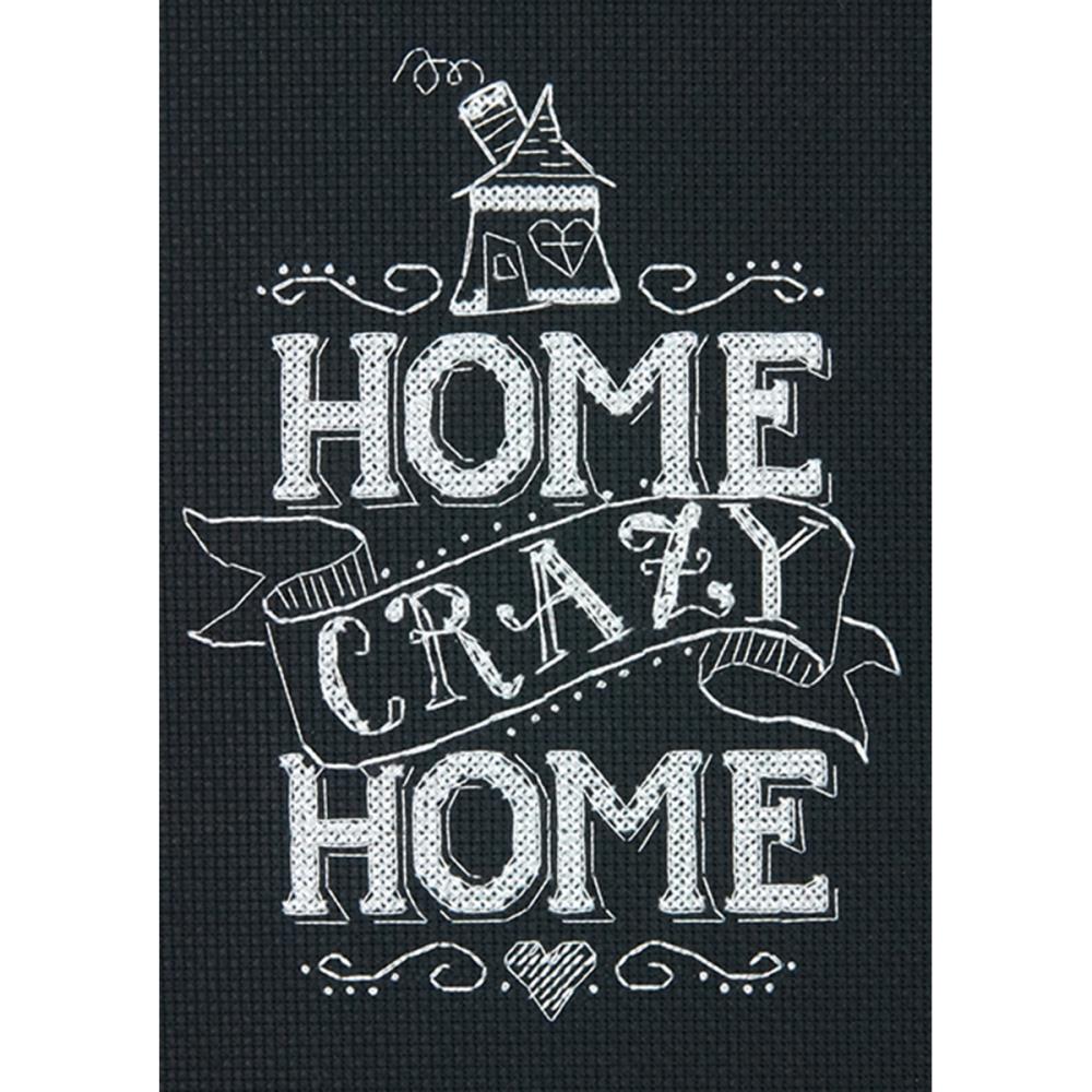 click here to view larger image of Home Crazy Home (counted cross stitch kit)