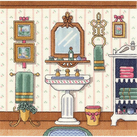 click here to view larger image of Victorian Sink (counted cross stitch kit)