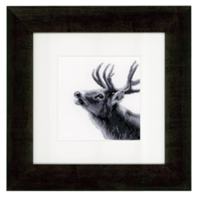 click here to view larger image of Roaring Deer (counted cross stitch kit)
