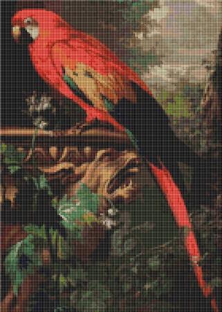 Scarlet Macaw In A Landscape, A (Jakob Bogdany)