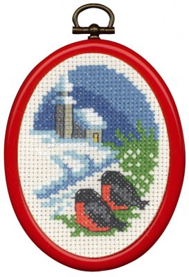 click here to view larger image of Church Ornament (counted cross stitch kit)