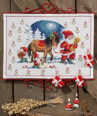 Santa With Horse Advent Calendar
