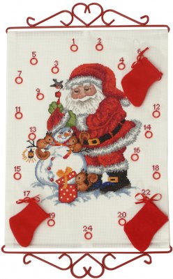 Santa and Snowman Advent Calendar