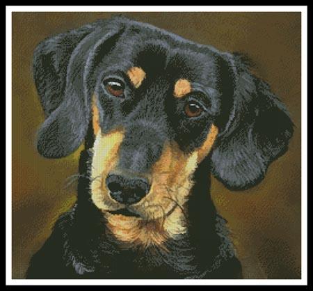 click here to view larger image of Dachshund Portrait  (Helen Chugg) (chart)
