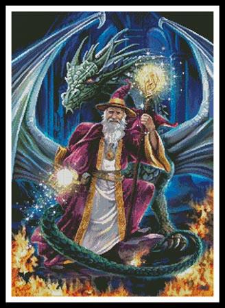 click here to view larger image of Wizard With Dragon  (Daniela Pirola) (chart)