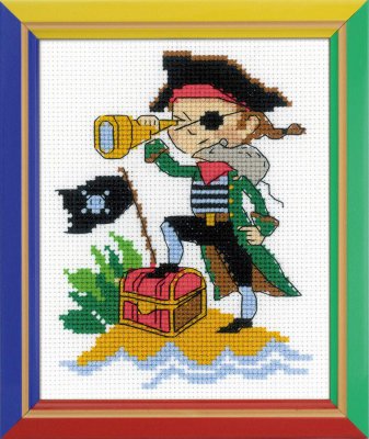 click here to view larger image of Brave Pirate (counted cross stitch kit)