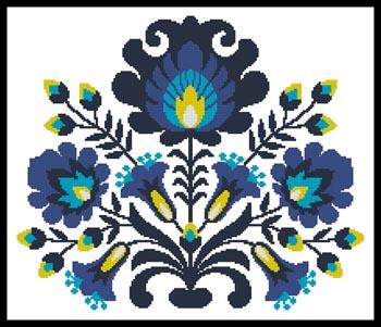 Polish Folk Art - Blue  (Ancymonic)