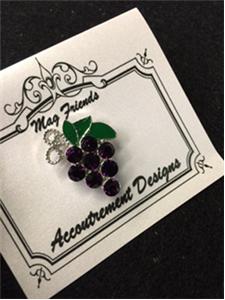 Glamorous Purple Grapes Magnet