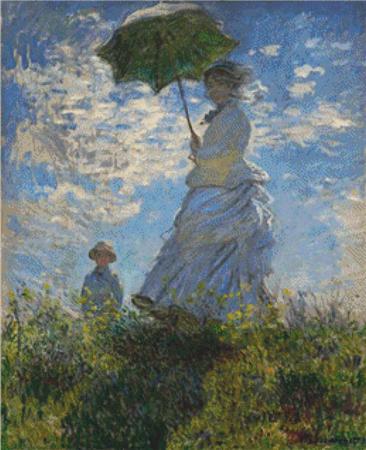 Promenade, The - Woman With a Parasol