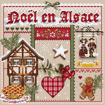 click here to view larger image of Noel en Alsace KIT - Aida (counted cross stitch kit)