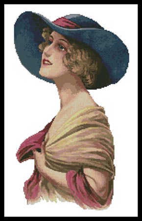 Victorian Blue Hat