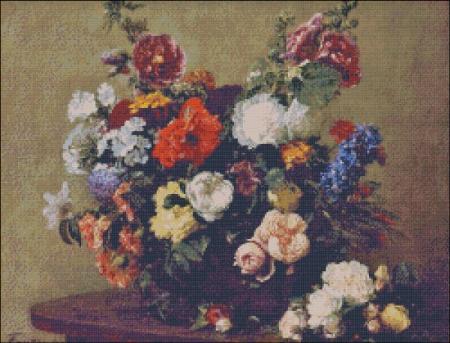 Fantin-Latour Diverse Flowers