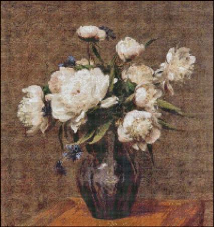click here to view larger image of Fantin-Latour Peonies (chart)