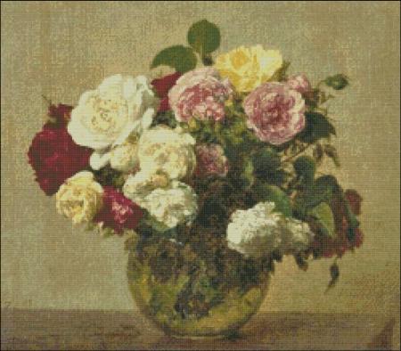 Roses Bouquet  Fantin-Latour