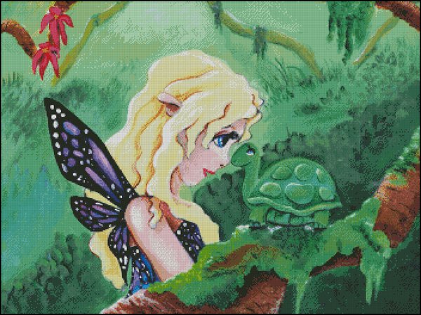 Fairy With Turtle Friend