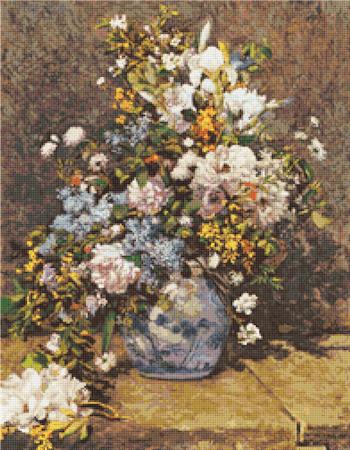 click here to view larger image of Flowers by Pierre-Auguste Renoir (chart)