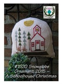 click here to view larger image of Snowglobe Ornament 2015 - Schoolhouse Christmas (chart)