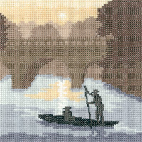 click here to view larger image of Silhouettes On The River (27ct) (counted cross stitch kit)