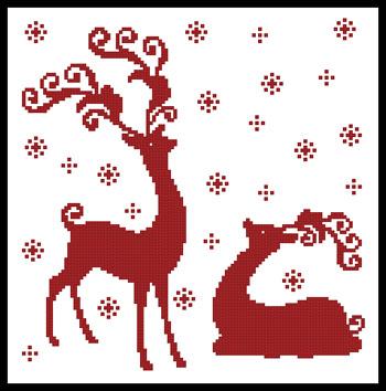 click here to view larger image of Reindeer Silhouettes (chart)