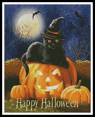 click here to view larger image of Happy Halloween Kitty  (Thomas Wood) (chart)