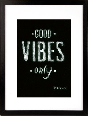 click here to view larger image of Good Vibes Only (counted cross stitch kit)