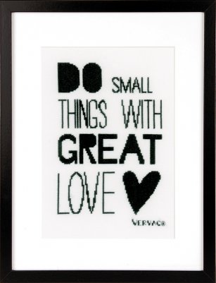 click here to view larger image of Do Small Things (counted cross stitch kit)
