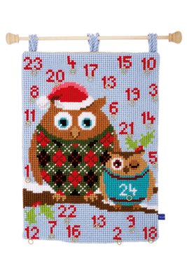 Christmas Owls - Wall Hanging