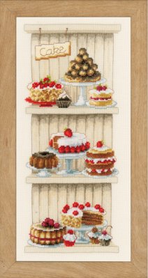 click here to view larger image of Delicious Cakes (counted cross stitch kit)
