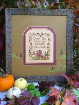 click here to view larger image of Over the River Sampler (counted cross stitch kit)