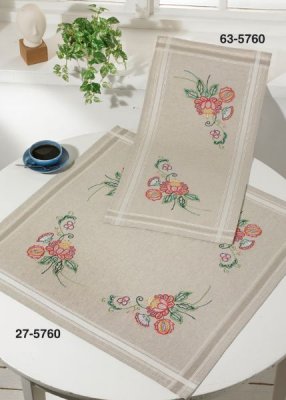 Colorful Flowers Table Runner (Top)