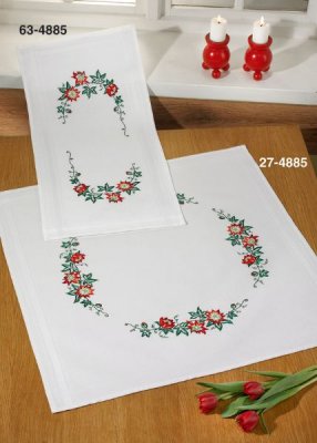 Christmas Roses Table Cloth (Lower)