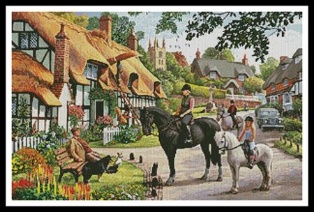 click here to view larger image of Horse Riders in the Village  (Steve Crisp) (chart)