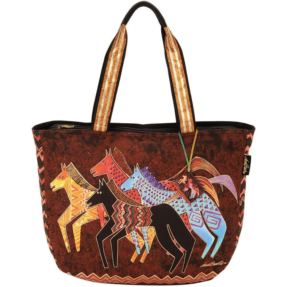 click here to view larger image of Native Horses - Shoulder Tote Zipper Top (accessory)