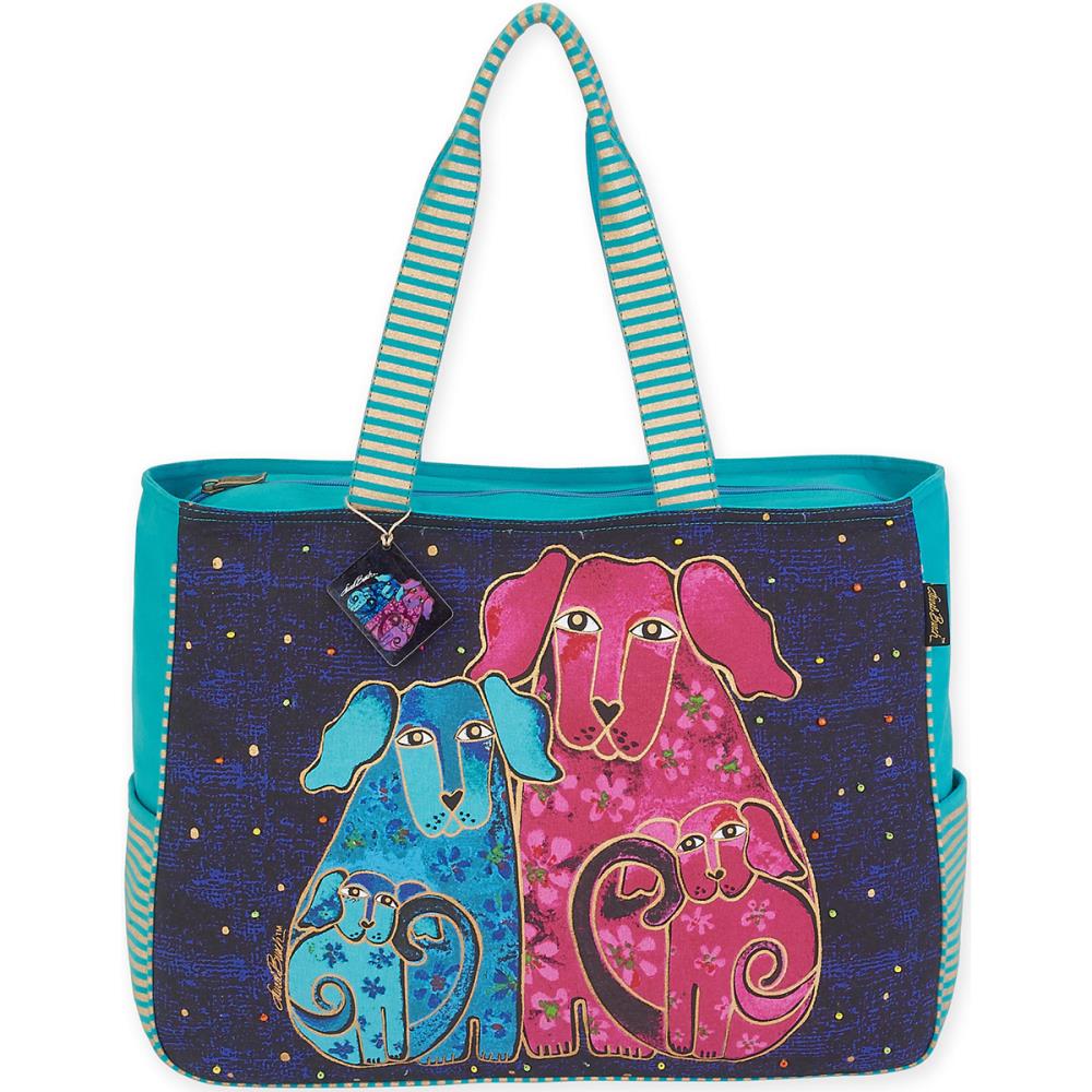 Blossoming Pups - Oversized Tote
